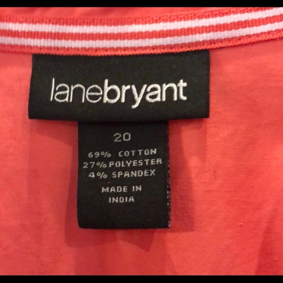 Lane Bryant Shirt size 20 Coral - Picture 2 of 6